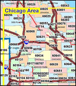illinois zip codes by city.
